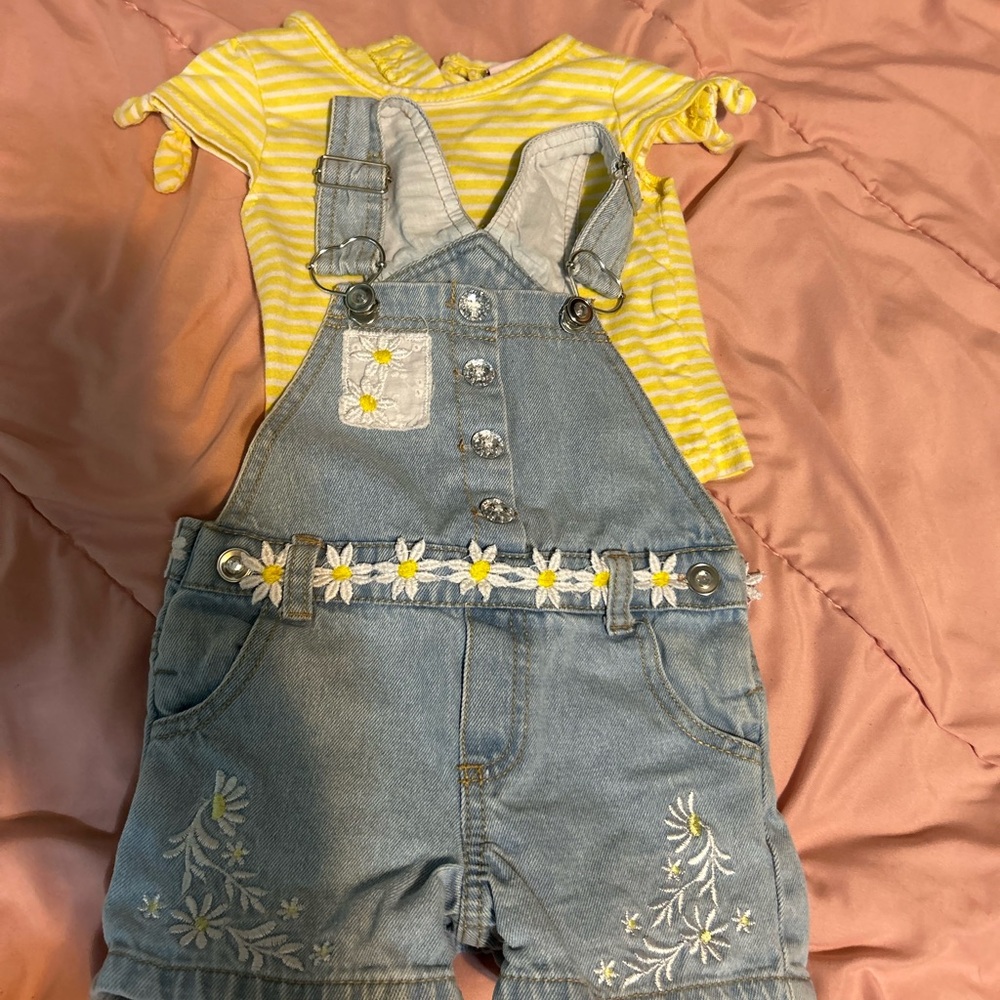 Yellow Top & Overalls
